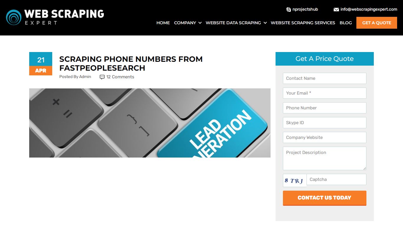 Scraping Phone Numbers from Fastpeoplesearch